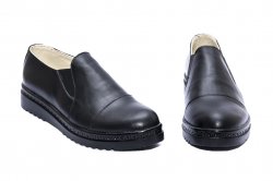 Pantofi copii - Pantofi fete piele naturala DC55 negru box 34-41