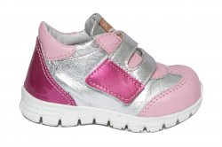 Pantofi sport copii - Pantofi fete piele sport cu tlonet pj shoes Tokyo roz 18-26
