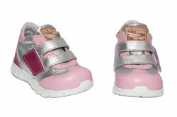 Pantofi sport copii - Pantofi fete piele sport cu tlonet pj shoes Tokyo roz 18-26