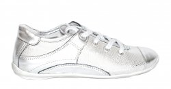Pantofi copii  - Pantofi fete pj shoes Marika silver 31-38