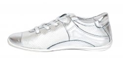 Pantofi copii  - Pantofi fete pj shoes Marika silver 31-38