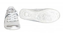 Pantofi copii  - Pantofi fete pj shoes Marika silver 31-38