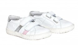 Pantofi sport copii - Pantofi fete pj shoes Skate alb roz 27-37
