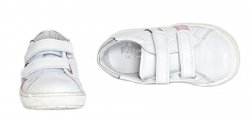 Pantofi sport copii - Pantofi fete pj shoes Skate alb roz 27-37