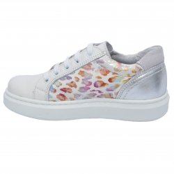 Pantofi sport copii - Pantofi fete sport piele hokide 400 alb print 26-35