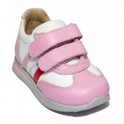 Pantofi sport copii - Pantofi fete sport avus 730 alb roz 19-28