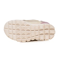 Pantofi sport copii  - Pantofi fete sport din piele cu talonet pj shoes Tokyo bej lila 19-26 
