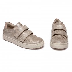 Pantofi sport copii - Pantofi fete sport din piele hokide 398 auriu 26-35