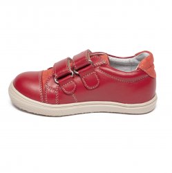 Pantofi sport copii - Pantofi fete sport din piele hokide 398 rosu 26-35