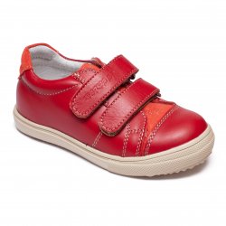Pantofi sport copii  - Pantofi fete sport din piele hokide 398 rosu r lux 26-35