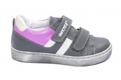 Pantofi sport copii  - Pantofi fete sport hokide 316 gri mov 22-30
