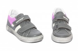 Pantofi sport copii  - Pantofi fete sport hokide 316 gri mov 22-30