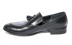 Pantofi barbati  - Pantofi mocasini barbati piele BC1 negru 38-44