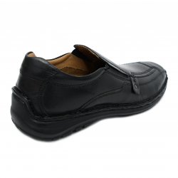 Pantofi barbati  - Pantofi mocasini barbati flexibili piele 3560 negru 39-46 