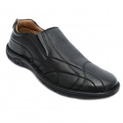 Pantofi barbati - Pantofi mocasini barbati piele 8227 negru 39-46