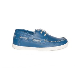 Pantofi copii - Pantofi mocasini copii piele pj shoes Jose albastru bej 27-36