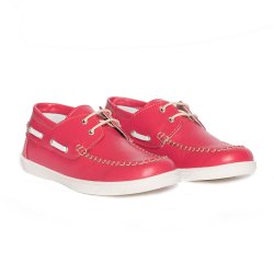 Pantofi copii  - Pantofi mocasini copii piele pj shoes Jose rosu 27-36