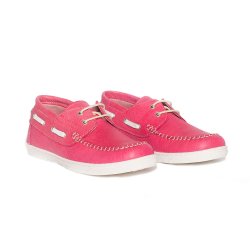 Pantofi copii  - Pantofi mocasini fete copii piele pj shoes Jose fuxia 27-36