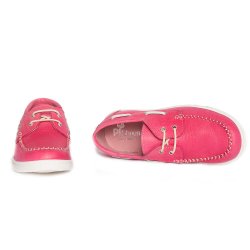 Pantofi copii  - Pantofi mocasini fete copii piele pj shoes Jose fuxia 27-36
