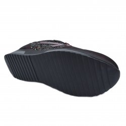 Pantofi sport copii - Pantofi sneakers fete cu talpa inalta din piele 2027 mov 35-40