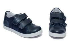 Pantofi sport copii - Pantofi sport baieti hokide 398 blu velur 26-37
