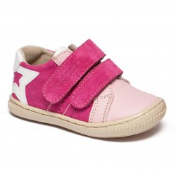 Pantofi sport copii - Pantofi sport fete din piele hokide 457 roz fuxia 18-25