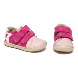 Pantofi sport copii - Pantofi sport fete din piele hokide 457 roz fuxia 18-25