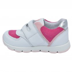Pantofi sport copii - Pantofi sport fete hokide 395 alb fuxia 19-25