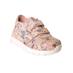 Pantofi sport copii - Pantofi sport fete cu talonet pj shoes Tokyo roz print 18-26