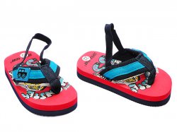 Papuci copii  - Papuci baieti 8832 rosu blu