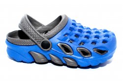 Papuci copii  - Papuci copii de plaja 1033 albastru negru 30-35