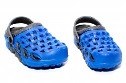 Papuci copii  - Papuci copii de plaja 1033 albastru negru 30-35