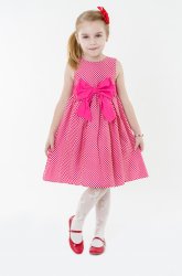 Rochii fete  - Rochie fete 1308 roz buline crem