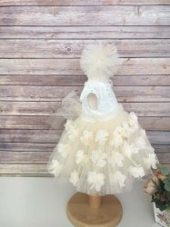 Rochii ocazii fete - Rochite fetite botez colibri 1062 ivoar 3luni-12ani