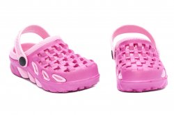 Papuci slapi copii  - Saboti papuci fete 1033 roz fuxia 18-35