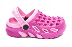 Papuci slapi copii  - Saboti papuci fete 1033 roz fuxia 18-35