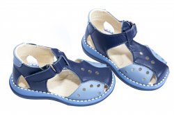 Sandale copii  - Sandale baieti 345 blu gri