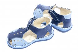 Sandale copii  - Sandale baieti 345 blu gri