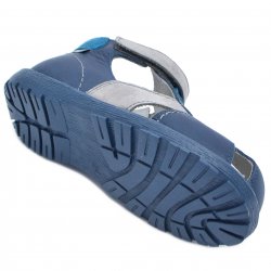 Sandale copii - Sandale baieti avus din piele AV37 blu gri a 17-30