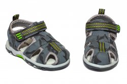 Sandale copii  - Sandale baieti brant din piele 1611 gri 20-25