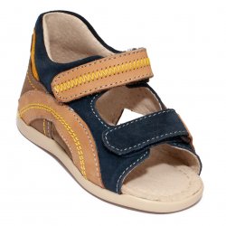 Sandale copii  - Sandale baieti hokide de vara 200 blu bej 18-25