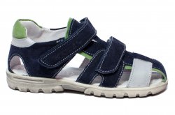 Sandale copii - Sandale baieti hokide picior lat gros 357 blu gri v 26-32