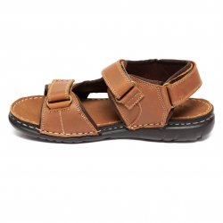 Sandale barbati - Sandale barbati din piele 5217 maro 39-47