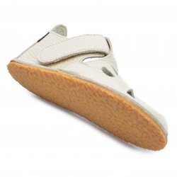 Incaltaminte flexibila copii  - Sandale barefoot copii din piele 2022 bej 17-25