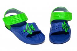Sandale copii  - Sandale copii din plastic de vara 1581 albastru verde 24-30