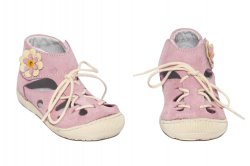 Sandale copii  - Sandale fete flexibile piele 211401 roz box 17-22