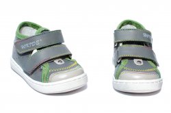 Sandale copii  - Sandale copii hokide picior lat 233 gri verde 18-25