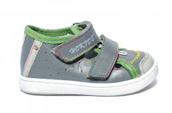 Sandale copii  - Sandale copii hokide picior lat 233 gri verde 18-25