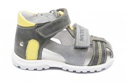 Sandale copii - Sandale copii picior lat hokide 405 gri galben 18-27