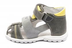 Sandale copii - Sandale copii picior lat hokide 405 gri galben 18-27
